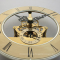 Luxury Gold Transparent Skeleton Clock Insert